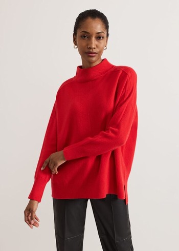 Phase Eight Alice Wool Cashmere Knitwear Red Australia | UK1652498